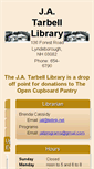 Mobile Screenshot of jatarbelllibrary.org