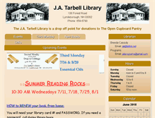 Tablet Screenshot of jatarbelllibrary.org